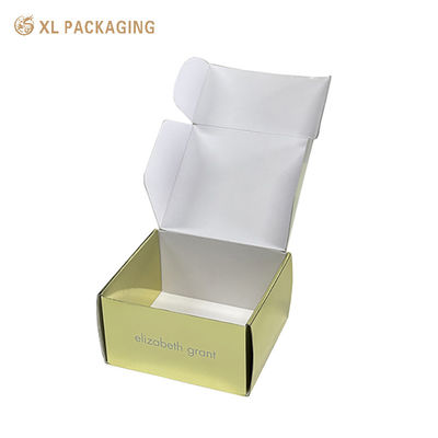 Luxus-Gold-Kosmetik-Golfpostboxen, maßgeschneiderte geprägte Sechseck-Golfpostboxen für Schönheitsprodukte