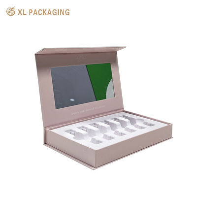 Umweltfreundliche magnetische Geschenkbox mit integriertem Spiegel und Magnetverschluss für die Lippenstiftverpackung