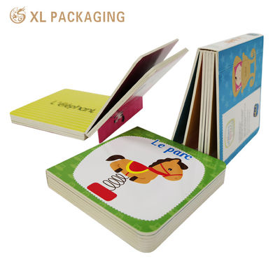 Benutzerdefiniertes 9er-Pack Baby-Kognitions-Brettbuch-Set, Lernkarten aus Papier mit abgerundeten Ecken für Kleinkinder