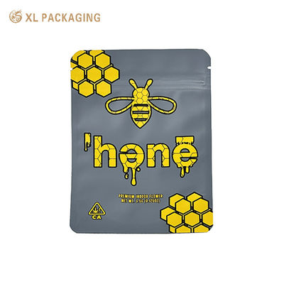 Benutzerdefinierte matte Aluminiumfolie Mylar Reißverschlusstasche bedruckte wiederverschließbare Verpackungstasche für Snacks und kleine Geschenke