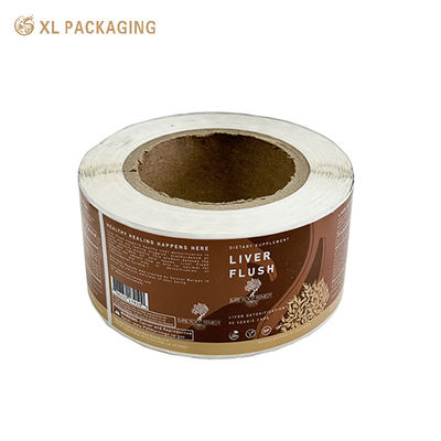 Wasserdichte Goldprägung, individuelle Logo-Papier-Vinylaufkleber, XL-Verpackungsklebeetiketten für die Verpackung von Flaschenwaren