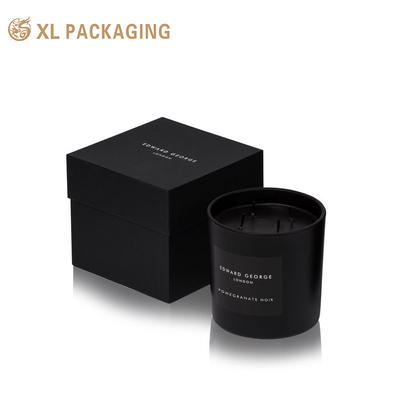 XL Verpackung Kundenspezifische Verpackungsbox Fabrik Kundenspezifische Kraftkerzen-Verpackungsbox mit Deckel und Boden Starre Geschenkkerzenboxen mit Papiereinlage