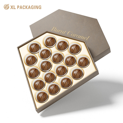 Luxuriöse Schokoladenbox mit Offset-Druck, Verpackungskarton aus Makaron-Papier für Schokolade in Diamantform