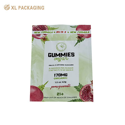 Geruchssicherer individueller Papieraufkleber mit wiederverschließbarem Druckverschluss, 1 g, 3,5 g, 4 g Mylar-Beutel