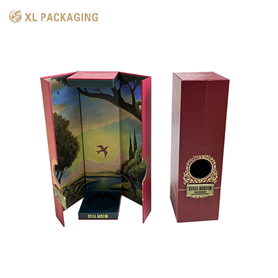 Custom Elegant Whisky Wine Box Doppeltür Magnet Karton Wein Geschenkbox Verpackung mit Logo