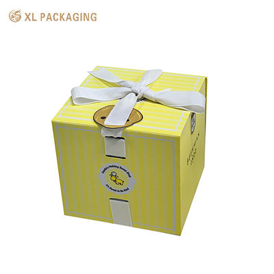 Custom Explosion Kosmetik Geschenkbox mit Satin Band Bogen und Druckschnitt Einfügen für Luxus Hautpflege Verpackung