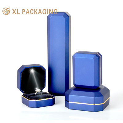 Schmuckverpackung Schmuckschachtel Set Halskette Handgefertigt Luxus LED Licht Schmuck Anhänger Box
