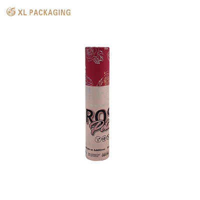 Großhandel Billig Custom Kleines Papierrohrfach, Roll-Edge Kartonzylinder mit holographischer Silberfolie für Lippenglazer Lippenglans