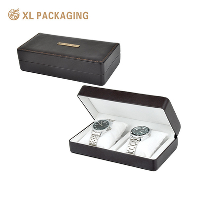 Customized Logo Männer Weibliche Uhr Set Verpackungskiste mit Kissen Luxus Uhr Papier Geschenkverpackungskiste