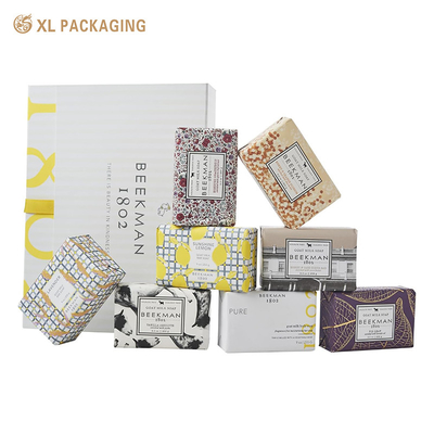 Luxus Seife Behälter Verpackung Geschenkbox für 8-Stücke Schaumbar Seife Set