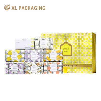Luxus starre Seife Geschenkbox für kundenspezifische 8-teilige Sets mit Premium-Branding und starre Pappe Konstruktion