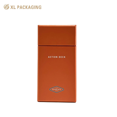 Verpackung Geschenkboxen Bevel Winkel Lippenstift Papierbox Orange Zigarettenbox mit individuellem Logo