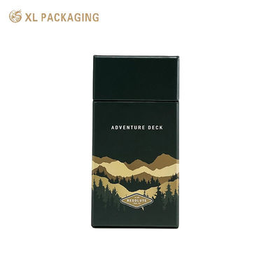 Luxury Double-layer Stacked Perfume Paper Box with Custom Printed Satin Ribbon Bow and Sturdy Thick Greyboard Material