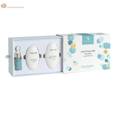 XL-Verpackung Maßgeschneiderte Kosmetik-Kisten mit gedrucktem Logo Maßgeschneiderte Schublade-Kiste Steifkarton Hautpflegepapier-Kiste Seife-Verpackungskiste mit Band