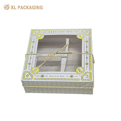 Klappbare Silberfolie Klarfenster Geschenkboxen für Handcreme Kosmetik Sets