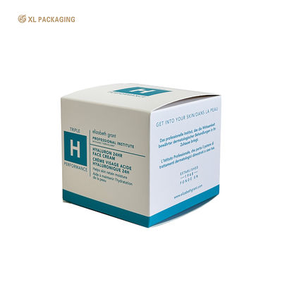 XL Verpackung Druckkosmetik Klappkarton Herstellung Luxusweiße Kartonpapierbox Hautpflege Verpackung Custom Logo Ökofreundlich für Hautpflege Kosmetik Verpackung