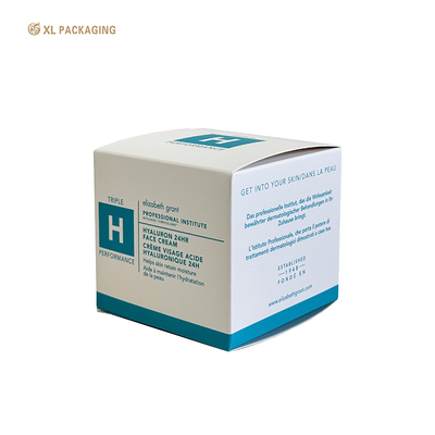XL Verpackung Druckkosmetik Klappkarton Herstellung Luxusweiße Kartonpapierbox Hautpflege Verpackung Custom Logo Ökofreundlich für Hautpflege Kosmetik Verpackung