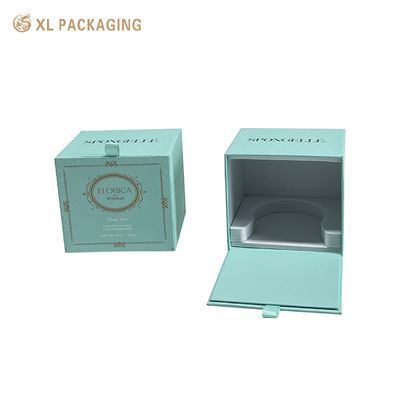 Luxuriöse Kerzen-Geschenkbox mit Goldfolienprägung, vorne offenem Design und schützendem EVA-Einsatz