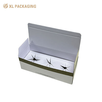 All-in-One-Faltbare Hautpflege-Mailer-Box Flat Versand Wellverpackung Matte Lamination Heißstempel Gold Logo