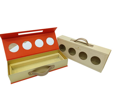 XL-Verpackung Maßgeschneiderte Verpackungskiste Fabrik Magnet Geschenkbox mit Griff Verpackungskiste Tee heißer Kaffee Schokoladenbeutel Kofferbox